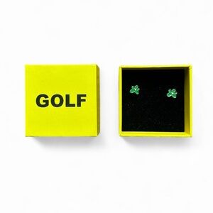 GOLF Green Flower Earrings